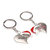 Anishop happy chirstmas Key Chain Silver MultiPurpose keychain for car,bike,cycle and home keys