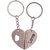Anishop Love Heart Key Chain Silver MultiPurpose keychain for car,bike,cycle and home keys