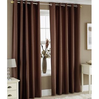 BSN Crush Plain window curtains set of 2 (4x5)