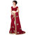 Meia Maroon Georgette Embroidered Saree With Blouse