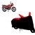 AutoAge Two Wheeler Red+Black Cover for TVS Star City