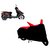 AutoAge Two Wheeler Red+Black Cover for Hero Electric Bikes Electric Flash