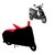 AutoAge Two Wheeler Red+Black Cover for Hero Electric Bikes Electric Wave Dx