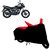 AutoAge Two Wheeler Red+Black Cover for Honda CB Unicorn 150