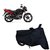 AutoAge Two Wheeler Black Cover for Hero Glamour