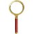 Evershine Gifts And Household Antique Handheld Magnifier Magnifying Glass Lens (70mm) Maroon-Gold