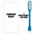 BR Tempered Glass Screen Protector with 0.3mm Ultra Slim 9H Hardness, 2.5D Round Edge for Oppo A57 + USB LED Light