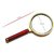 Evershine Gifts And Household Antique Handheld Magnifier Magnifying Glass Lens (80mm) Maroon-Gold