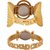 Varni Retail Bracelet Style Diamond Black Dial And AKS Girls Wrist Watch Combo For Women