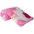 SD TRADER Single Bed Comforter Pink Flowers , Fabric - Micro Cotton, Size -55x85 Inches, Color Fastness Guarantee