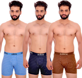 Zotic Men's Trunk'H' Underwear(ST01)- Pack Of 3