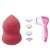 Combo of Multifuntion 5 in 1 Face Massager and Branded Beauty Blender Powder concealer Foundation Puff Sponge (bell)