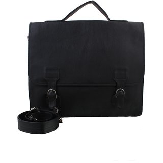 PY Fashion Pu Black Office Bag