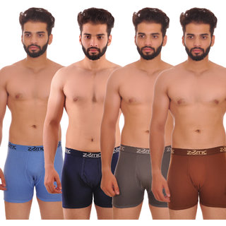 Zotic Men's Trunk'H' Underwear-Pack Of 4