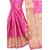 Satyam Weaves Women's Ethnic Wear Banarasi Cotton Silk Pink Colour Saree.