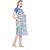 MomToBe Women's Rayon Azure Blue Maternity Dress