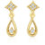 Oviya Gold Plated Magestic Grace Earrings With Crystal For Women Er2193071G