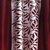 Iliv Kolaveri Polyester Maroon Floral Semi Transparent Door Eyelet Curtain (7X5 Feet) Set Of 2