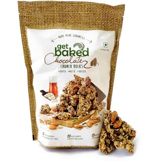 Buy Get Baked Crunch Rocks Chocolate Oat Granola Snack Bars Almonds ...