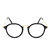 Royal Son Full Rim Round Spectacle Frame For Men and Women (RS008SF47Transparent Lens)