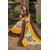 Meia Yellow Art Silk Self Design Saree With Blouse
