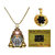 only4you Yellow Nickle Locket with Hanuman Chalisa Yantra and Shani Yantra