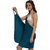 Glamorous Open Back, Dark State Blue Bikini Cover Up Wrap Dress