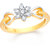 Vidhi Jewels Gold Plated Heart Holding Centre Flowery Diamond Studded  Alloy & Brass Finger Ring for Women and Girls [VFR482G]