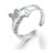 Sizzling Hot Sterling Silver Butterfly Shape Adjustable Ring For Women  Girls With Ready To Gift Box