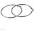 Fashion Women Girls Alloy Smooth Big Large Round Hoop Earrings 75mm Black Color