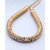 Voylla Spiral Shaped Necklace Polished In Gold Toned