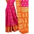 Satyam Weaves Women's Ethnic Wear Banarasi Cotton Silk Pink-Orange Colour Saree.
