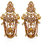 Jewelmaze Austrian Stone Gold Plated Dangler Earrings -1312920a 