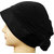 Hijab TURBAN SATIN  LYCRA BLACK Under Scarf Stole Muslim Inner Abaya Head Cover Islamic Cap Women Chemo Hair Hat