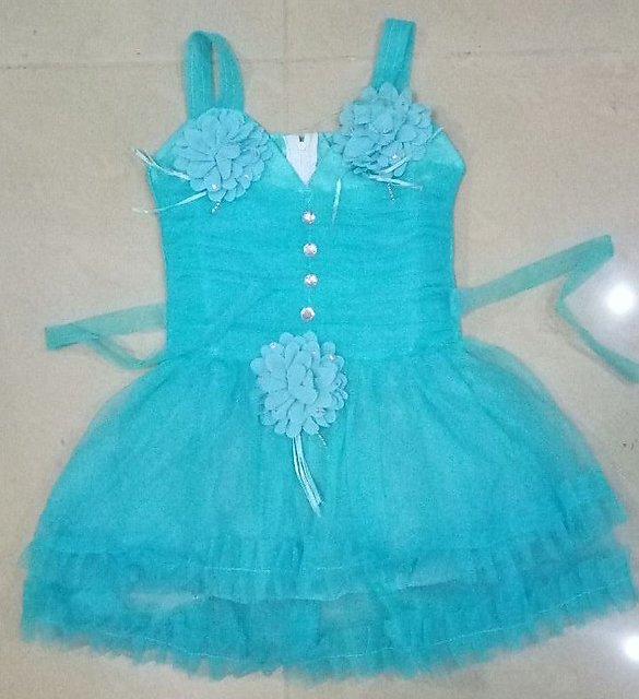 Blue colour baby on sale frock