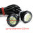 4PCS White 12V 15W Eagle Eye LED DRL Daytime White Running Light-Imported From USA