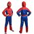 Spiderman Costume - Multicolor Polyester Spideman FancyDress Costume for Kids