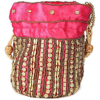Buy Royal Rajasthani Ethnic / Potli Bag/ Bridal potli bag for Patry ...