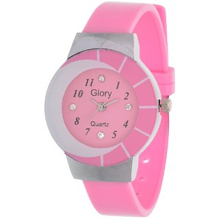 girls watch pink colour