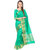 Ashika Fern Green Bonga Silk  Ethnic Saree for Women with Blouse Piece