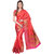 Ashika Woven Red Traditional Tussar Silk Saree for Women with Blouse Piece