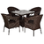 UG Bro Wicker Outdoor Park Chairs/ Coffee Chairs with Canter Table 02