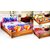 Welhouse COMBO SET of 3D Printed 3 Double bedsheet with 6 Pillow Covers DB_3SET_4_15_17