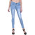 Klick 2 Style Women's Slim Fit Faded Washed Jeans Ice Blue