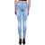Klick 2 Style Women's Slim Fit Faded Washed Jeans Ice Blue