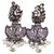 Designer Silver Ethnic Pearl Jhumki Earrings by Vidyawati