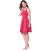 AARA Pink Solid Fit & Flare Dress For Women