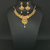 JewelMaze White Kundan Gold Plated Necklace Set-1107956