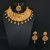 JewelMaze Brown Austrian Stone Necklace Set With Maang Tikka-1107941
