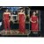 702 Hot Sleep Wear 4p Top Capri Nighty  Robe Night Daily Red Women Bed Set